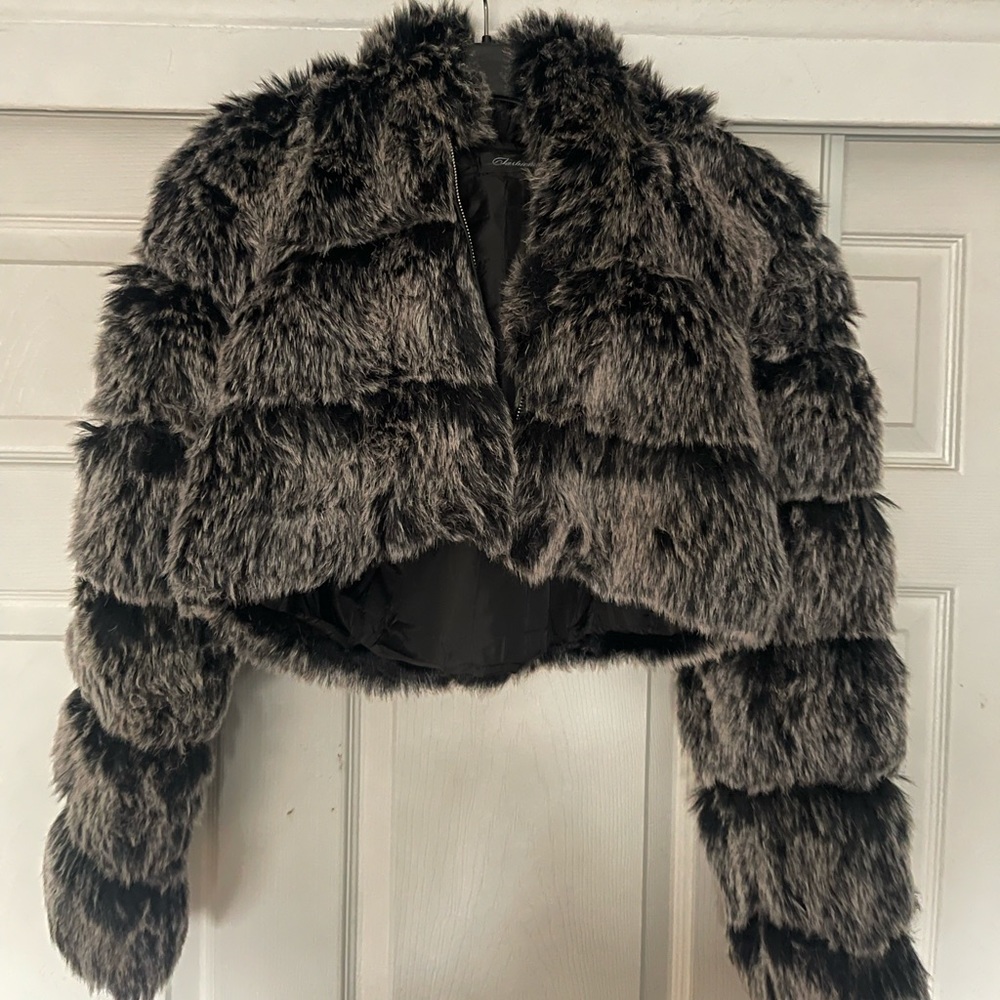 Furry Crop Coat